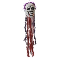 Pendente zombie sinistro de 75 cm com luz