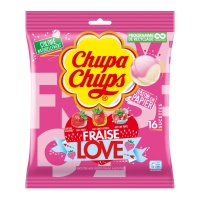 Chupa Chups mistura sabor morango - 10 unidades