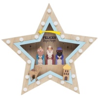 Figura da Estrela dos Três Reis Magos com luz 35 cm