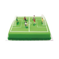 Decorações para bolos de futebol com golos - PME - 9 peças