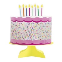 Centro de mesa para bolo de aniversário 20,3 cm
