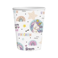 Copos de sonho Unicórnios 266 ml - 6 unidades