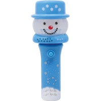 Varinha de boneco de neve de 13 cm com luz e corda