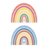 Guardanapos de cor arco-íris 33 x 33 cm - 20 pcs.