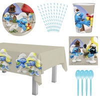 Pack Festa Smurfs Divertidos - 8 pessoas