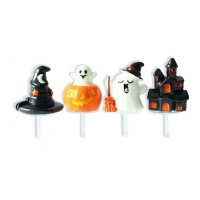 Palitos para cupcakes 3D Halloween - Scrapcooking - 4 unid.