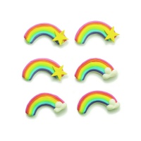 Figuras de açúcar arco-íris - Decorar - 6 peças