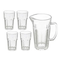 Jarro de 1,3 L com 4 chávenas de 315 ml - 5 unid.