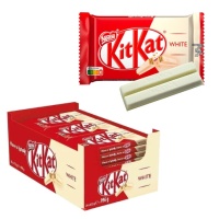 KitKat de chocolate branco com bolacha - Nestlé - 24 unidades