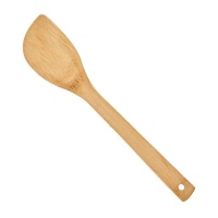 Colher de cozinha oval em bambu de 30 cm