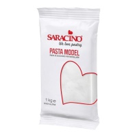 Massa de modelar branca - Saracino - 1 kg