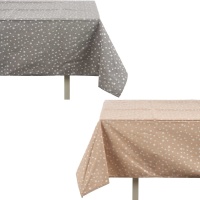 Toalha de mesa de lona às bolinhas 1,80 x 1,40 cm - 1 peça