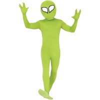 Fato de extraterrestre verde para homem