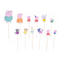 Peppa Pig cupcake toppers - 24 unidades