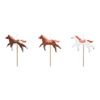 Velas de Cavalo Vintage 5,8 cm - 3 pcs.