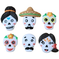 Catrina Figuras de Açúcar 3,7 cm - 30 unidades