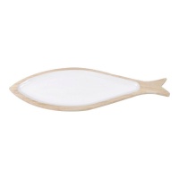 Limpa-bolos de peixe branco 35,2 x 11,1 cm - DCasa