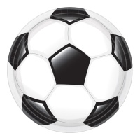 Pratos de futebol clássicos 23 cm - 8 unid.