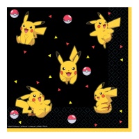 Guardanapos Pokemon Picachu 16,5 x 16,5 cm - 16 unid.