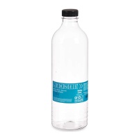 Garrafa de plástico transparente de 1,5 L