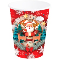 Copos Pai Natal 240 ml - 6 unidades