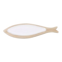 Suporte de bolso para peixe branco 28,8 x 9,2 cm - DCasa