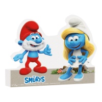 Centro de mesa Smurfs