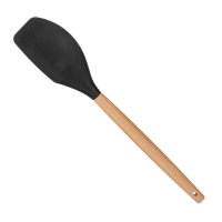 Espátula de cozinha em silicone preto