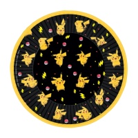 Pratos Pokemon Picachu 18 cm - 8 peças