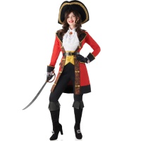 Fato de Capitão Pirata Hook para mulher