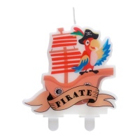 Vela de navio pirata com papagaio 7,5 cm