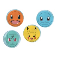 Bolas insufláveis Pokémon de 4 cm - 4 unidades