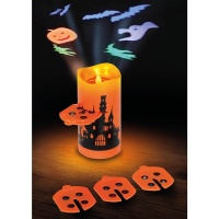 Vela projetor led Halloween 16 cm