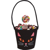 Cesto para gatos em feltro para doces