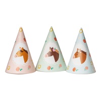 Chapéus de Cavalo Vintage - 6 pcs.