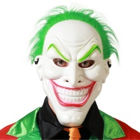 Máscara de palhaço Joker sorridente