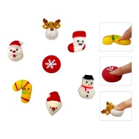 Bonecos elásticos de Natal 5 cm - 1 peça