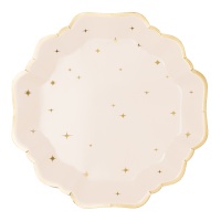 Pratos de estrelas Vintage de 21 cm - 6 unidades