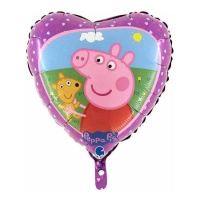 Balão coração Peppa Pig 46 cm - Grabo