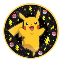 Pratos Pokemon Picachu 23 cm - 8 peças