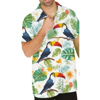 T-shirt tucano havaiano para adultos