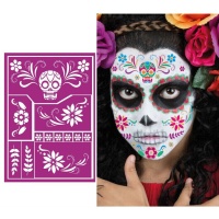 Modelo de maquilhagem Catrina para crianças