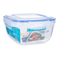 Tupper de plástico quadrado de 1500 ml