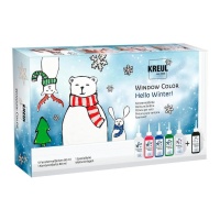 Kit de pintura de janela Hello Winter