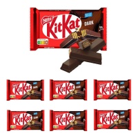 KitKat de chocolate negro com bolacha - Nestlé - 6 unidades