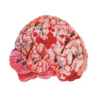 Guardanapo Bloody Brain 16,5 x 16,5 cm - 20 peças