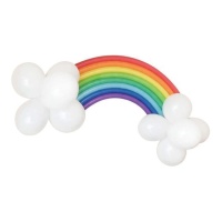 Guirlanda de balões arco-íris - Monkey Business - 26 peças
