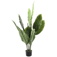 Planta tropical artificial com vaso preto 1,40 m