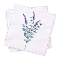 Guardanapos lavanda 16,5 cm - 20 unidades